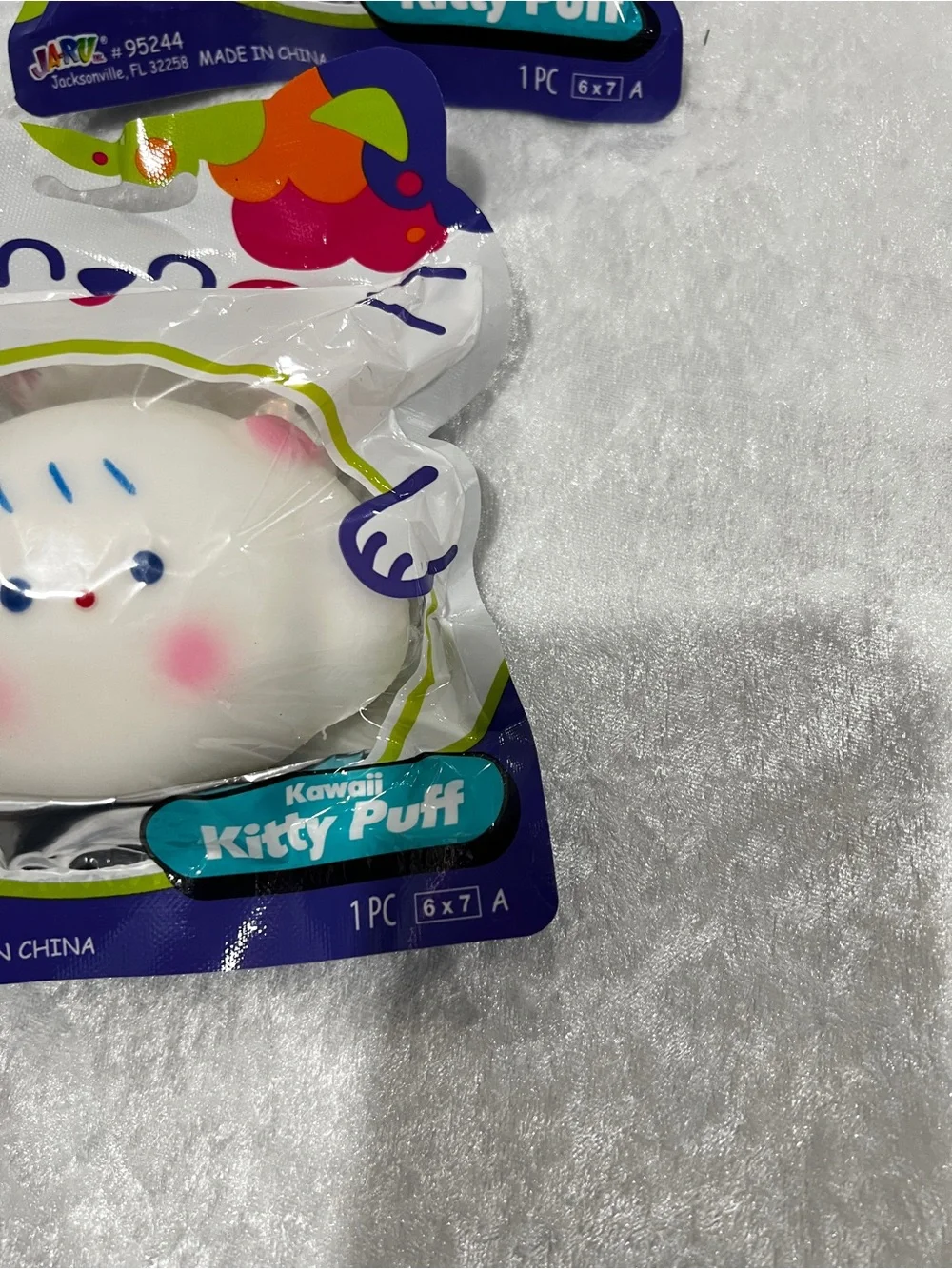 Lot of 4 Kawaii Squishy Soft Puffy Kitty Party Favor Kids Toy Age 3+